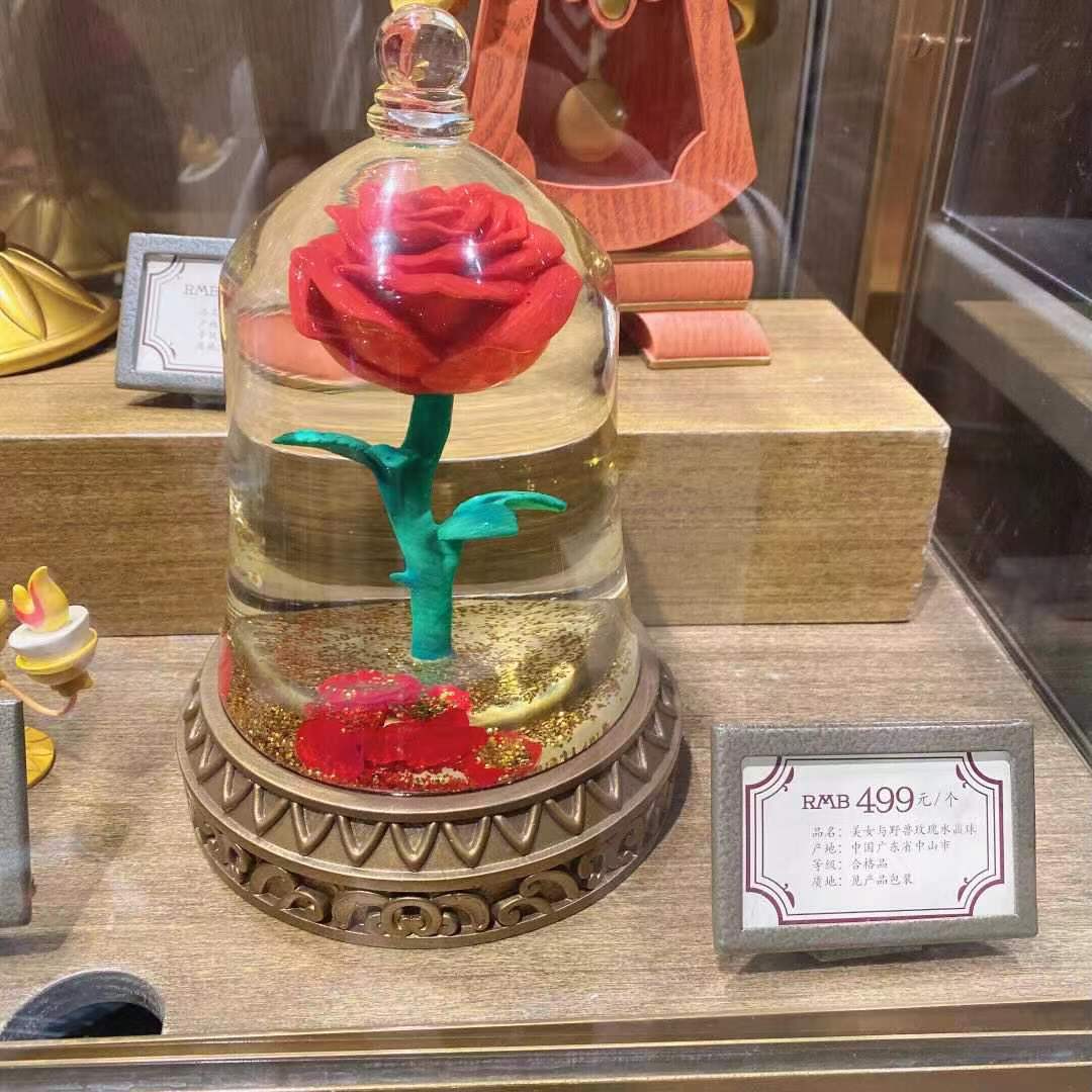 RoseShanghai Disneyland Buy on behalf Beauty and beast Candlestick Lumia  alarm clock Cogsworth  Candle lamp Ornaments Bedside lamp