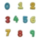 10 наборов золотых флуоресцентных чисел