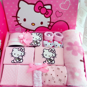 Hellokitty bé hộp quà tặng mùa xuân và mùa hè bé sơ sinh quần áo nguồn cung cấp thiết lập trăng tròn quà tặng nữ bé