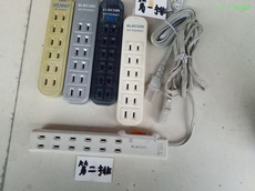 Декор для выключателя 日本进口二手6位12孔带线插座插排