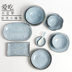 Bát bát gạo nhà sáng tạo Nhật Bản khóa ảnh màu ăn món ăn món ăn Jingdezhen gốm bộ đồ ăn đặt kết hợp Đồ ăn tối