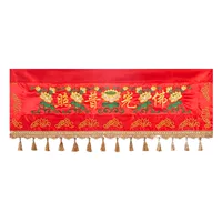 Буддийский поставка 1 метра буддийский храмовый баннер Лотос Хенгао ворота Монад занавес буддийский свет Свет из красного стола осады