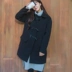 New sừng khóa áo len nữ mùa đông phần dài thời trang Hàn Quốc lỏng mỏng áo khoác nữ B134 áo khoác nữ Trung bình và dài Coat