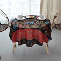 Этническая ткань, журнальный столик, этнический стиль, из хлопка и льна, стиль бохо