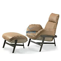 Nhà thiết kế người Ý ghế FRP túi mềm phòng chờ ghế kim loại tripod ghế thoải mái hình ghế mô hình đồ nội thất phòng sofa gỗ sồi