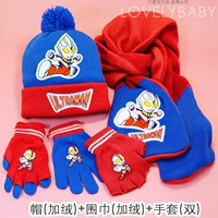 Флисовый шарф, перчатки