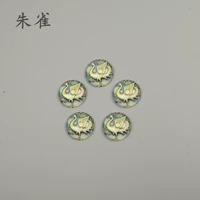 Бронзовые бусины с вермилионом 20 мм55