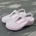 Màu trắng y tá lỗ giày nữ mùa hè dày đáy dép phụ nữ mang thai dép nữ chống trượt đi biển giày dép đi làm mềm bệnh viện nhóm mua dép hermes nữ chính hãng Sandal