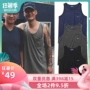 Mùa hè Yu Wenle với công cụ vest thấm mồ hôi tương tự Xishan Xiao túi nhỏ cá voi không tay thể thao chạm đáy áo thun nam - Lót áo thể dục