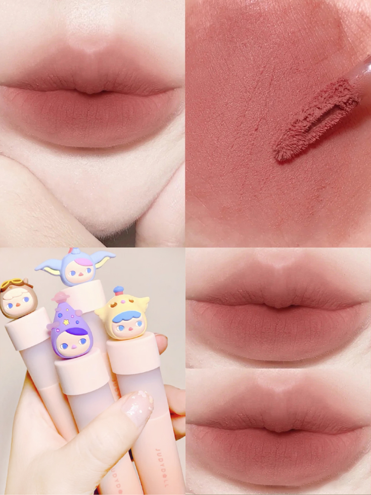 P01 & Naked Jujube Mudjuduo  lip mud Bubble mat jointly summer At Par student Bean paste Lip Glaze Minority brand Lipstick
