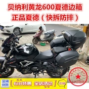 Áp dụng cho Benelli Huanglong 600 hộp phía sau hộp thân cây BJ600 hộp thân 600G Hộp đuôi Xiade hộp bên BN - Xe gắn máy phía sau hộp