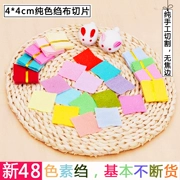 Mỹ chế tạo tay ★ Tự làm handmade đồ nư hoa kẹp tóc gió bông vải Nhật vải crepe 4 * 4cm 10 Pian - Vải vải tự làm