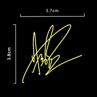 Фирменная металлическая наклейка Лин Гауюан