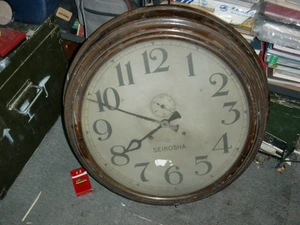 Антикварные часы Seikosha Seiko Gonggong Wooden Great Great Great Clock Collection Ностальгический дисплей