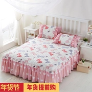 Cotton phim hoạt hình chăn bông đệm giường váy đơn mảnh bông cộng với bông phiên bản Hàn Quốc của mùa thu và mùa đông tấm ren