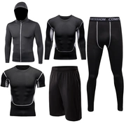 Thể dục phù hợp với nam nhanh khô quần áo chạy phù hợp với phòng tập thể dục thể thao phù hợp với nam giới quần áo tập thể dục ba mảnh quần áo