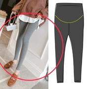 Quần bà bầu mùa hè quần legging mỏng 2019 mới mang thai nâng bụng quần mùa xuân và mùa thu modal chân chín quần - Phụ nữ mang thai quần / quần bụng