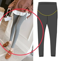 Quần bà bầu mùa hè quần legging mỏng 2019 mới mang thai nâng bụng quần mùa xuân và mùa thu modal chân chín quần - Phụ nữ mang thai quần / quần bụng quần cho bà bầu