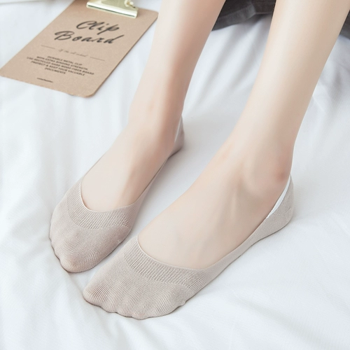Невидимые цветные летние тонкие хлопковые дышащие носки, в корейском стиле