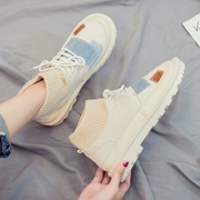 2018 cộng với giày vải nhung nữ nữ sinh viên ulzzang phiên bản Hàn Quốc của đôi giày cotton nhỏ màu trắng hoang dã