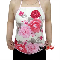 Tạp dề bốn mùa cotton tạp dề ladies cotton in ấn bảo vệ ấm áp bụng điều hòa không khí chống mát dành cho người lớn dạ dày ấm tử cung quan ao yem cao cap