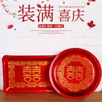 Свадебные продукты Daquan свадебные продукты невеста Dowry Red Frest Fruit Disk Common Tea Cup Big Card Диск чай диск