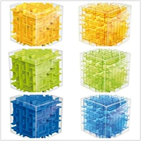 Cube âm thanh nổi Mê Cung Rubik của Cube Trong Suốt Vàng Xanh Xanh 3dD Stereo Mê Cung Bóng Câu Đố của Trẻ Em Đồ Chơi Thông Minh do choi tre em