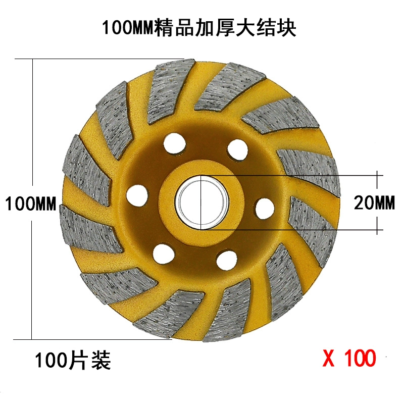 100 kim cương đĩa mài máy mài góc dày bát đĩa mài bê tông sàn đá cẩm thạch sơn tường vận chuyển đá mài tinh Đá mài