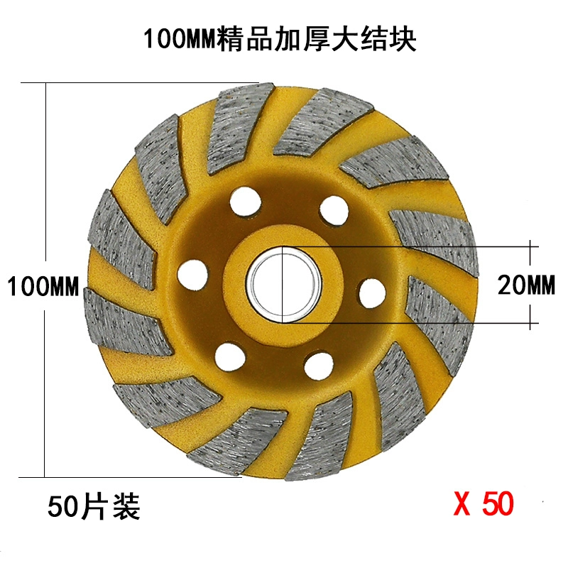 100 kim cương đĩa mài máy mài góc dày bát đĩa mài bê tông sàn đá cẩm thạch sơn tường vận chuyển đá mài tinh Đá mài