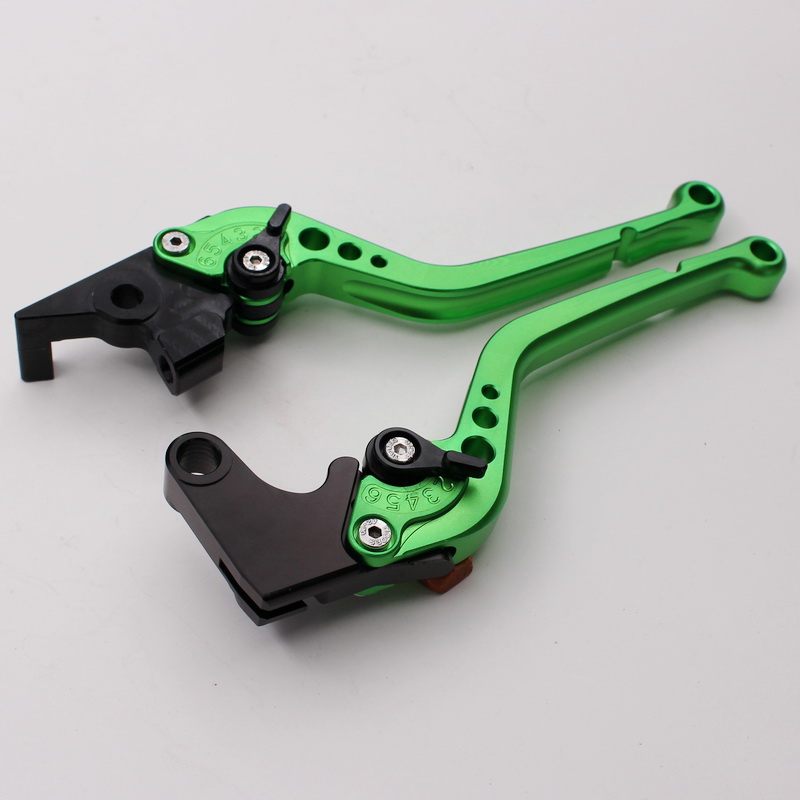1 Pair Of Long Stalks GreenFor Yamaha motorcycle FZ6 Modified parts FZ8 brake Handlebar FZ1 ox horn CNC Handle pull rod