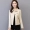 Áo khoác da nữ Hained 2019 mới xuân hè Thu Đông phiên bản Hàn Quốc của chiếc áo khoác tự nhiên hoang dã nhỏ áo khoác da màu trắng - Quần áo da