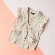 Cô gái hoang dã vest vest không tay cardigan áo khoác ren áo phù hợp với nhỏ phù hợp với trẻ em quần áo 2018 mùa hè