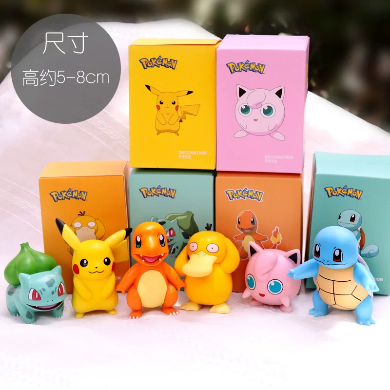 Фигурка в слепой коробке Pokémon — Pikachu и друзья, коллекция 1 или набор из 6, 6 см