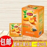 Бесплатная доставка Litton Fruit Teangle Сумки персиковой манго черный чай 20 упаковки Независимые публикации текут фруктовые фрукты кулинарные пакеты чай