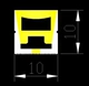 Светодиодная лента, 24v, 10x