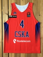 Баскетбольная ткань DIY Custom Европейская лига Москва Центральная армия Тейдсика Джерси жилет