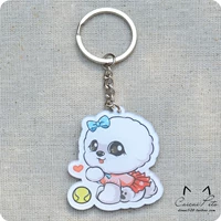 В юбке Бишон Фризе