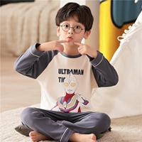 Ultra, демисезонная хлопковая детская пижама для мальчиков, детский тонкий Ультрамен Тига, новая коллекция, подходит для подростков, осенняя, длинный рукав