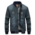 áo jacket Battlefield Jipu Mùa thu và mùa đông Áo khoác denim của nam giới Cổ điển Kích thước lớn Hàng đầu Áo khoác bảo hộ lao động thường ngày Áo khoác nhung của nam giới Cổ áo bóng chày áo khoác dáng dài Áo khoác