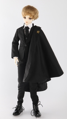taobao agent Custom BJD SD baby suit suit men's stand -up collar jacket 1/4 1/3 uncle cloak black suit