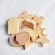 1 набор небольших деревянных блоков (6 форм)