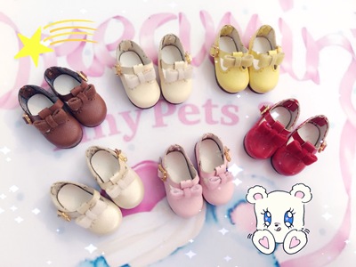 taobao agent [SQ Poem] Macaron nail shoes BJD small cloth Blythe 1/4 1/6 four -six -point baby shoes OB11GSC
