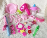 Một loạt các Milu phụ kiện búp bê ma thuật chai quần áo dao kéo bồn tắm phụ kiện tóc đồ chơi chơi nhà cô gái phụ kiện đồ chơi nhà bếp