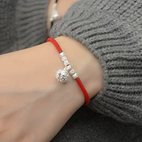 Браслет красный 16 см подходит для веса 93-105 фунтов.