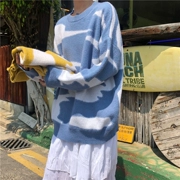 2018 thu đông lỏng lẻo Hàn Quốc dài tay lười gió nhấn màu dày cổ tròn áo len áo len nữ áo len
