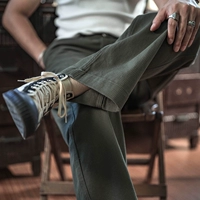 Мужские ретро штаны, 2023, в американском стиле, высокая талия, свободный крой