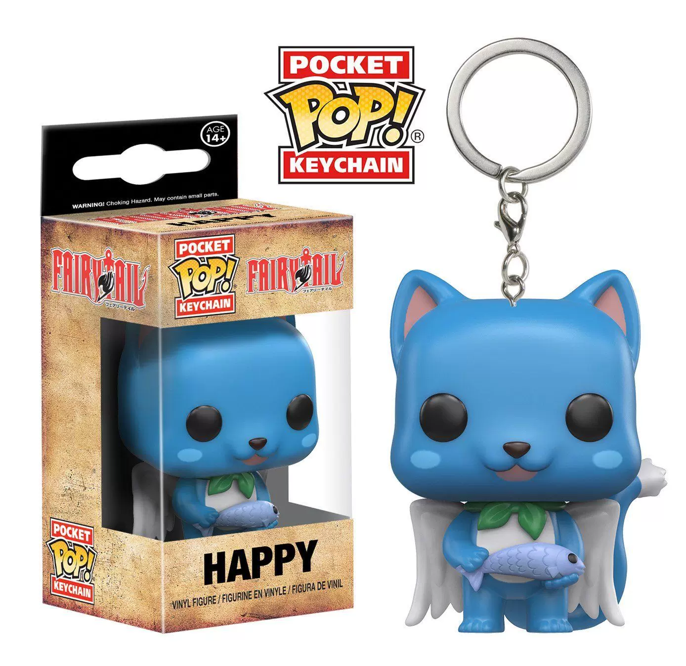 Funko поп японское аниме Fairy Tail HAPPY брелок кулон украшения периферийные подарки