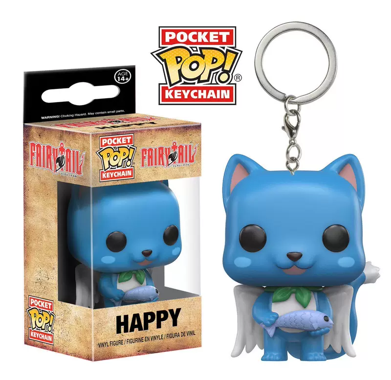 Funko поп японское аниме Fairy Tail HAPPY брелок кулон украшения периферийные подарки