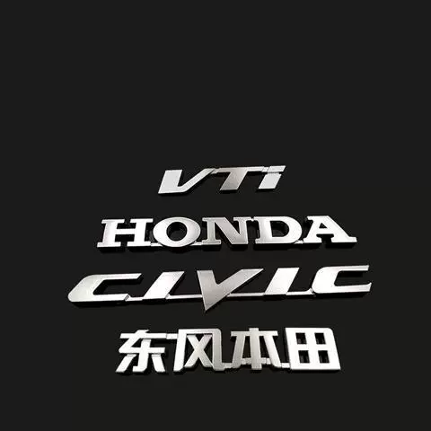 tem xe oto Áp dụng cho Honda Civic Label 8 Eight -nine Generation Net Label tem dán kính lái ô tô tem xe hơi 