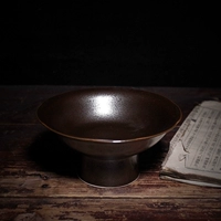 Yinuo Xuan Jingdezhen ручной работы черная цветная глазурь антикварная и высокая фруктовая тарелка